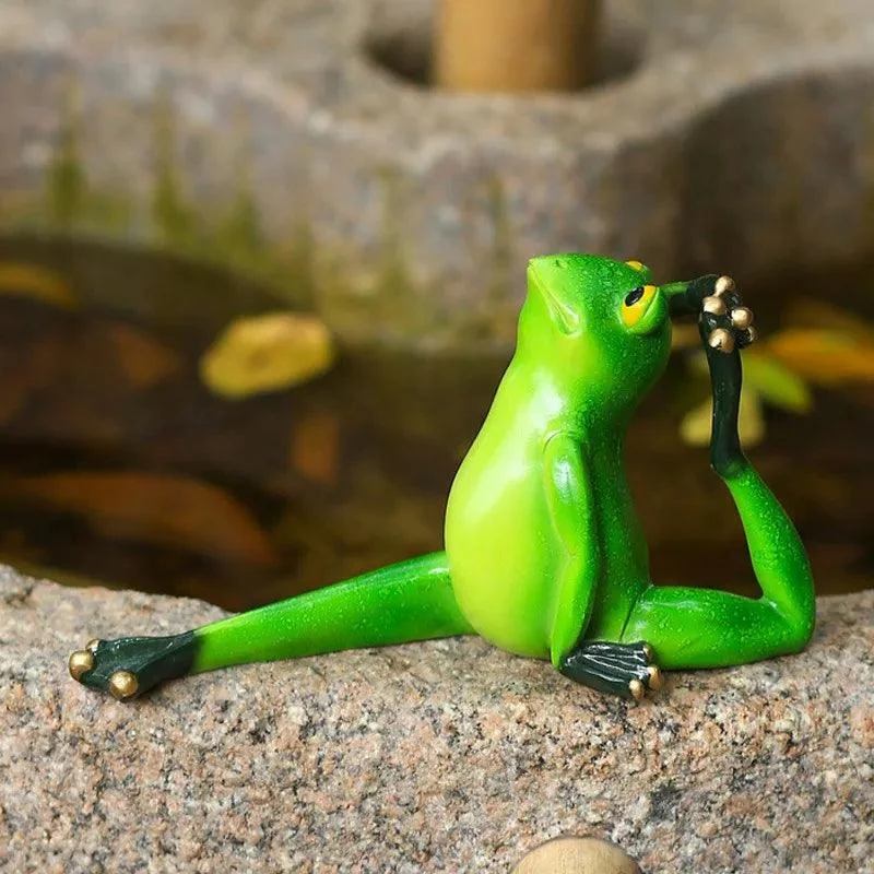 YogaFrogFigurines-Homeko10 Yoga Frog Figurines - Homeko