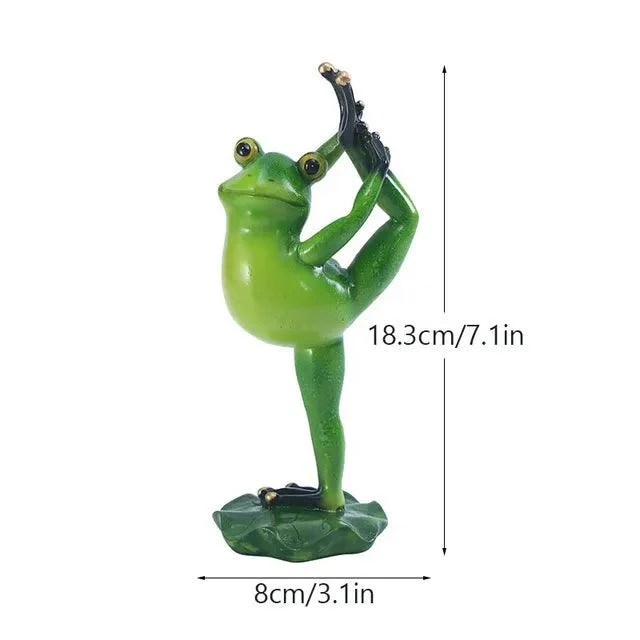 YogaFrogFigurines-Homeko13 Yoga Frog Figurines - Homeko