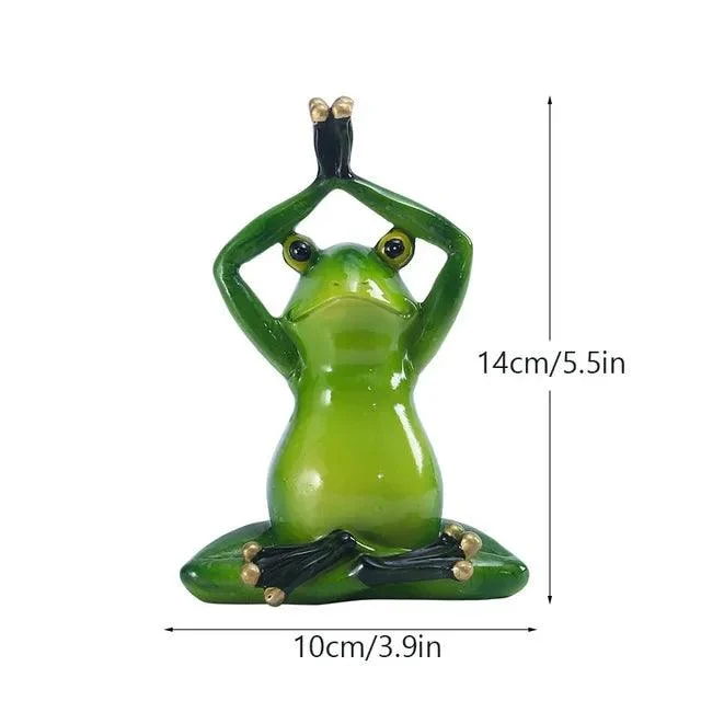 YogaFrogFigurines-Homeko15 Yoga Frog Figurines - Homeko