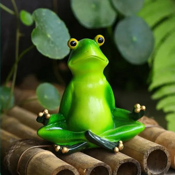 YogaFrogFigurines-Homeko6 Yoga Frog Figurines - Homeko