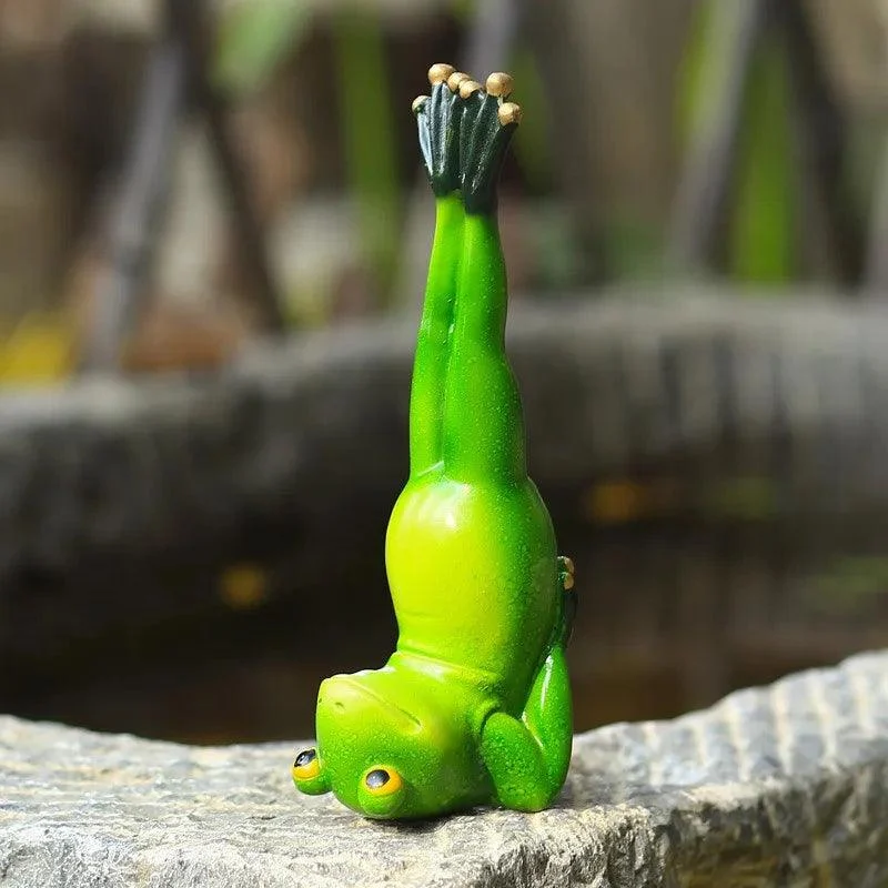 YogaFrogFigurines-Homeko7 Yoga Frog Figurines - Homeko