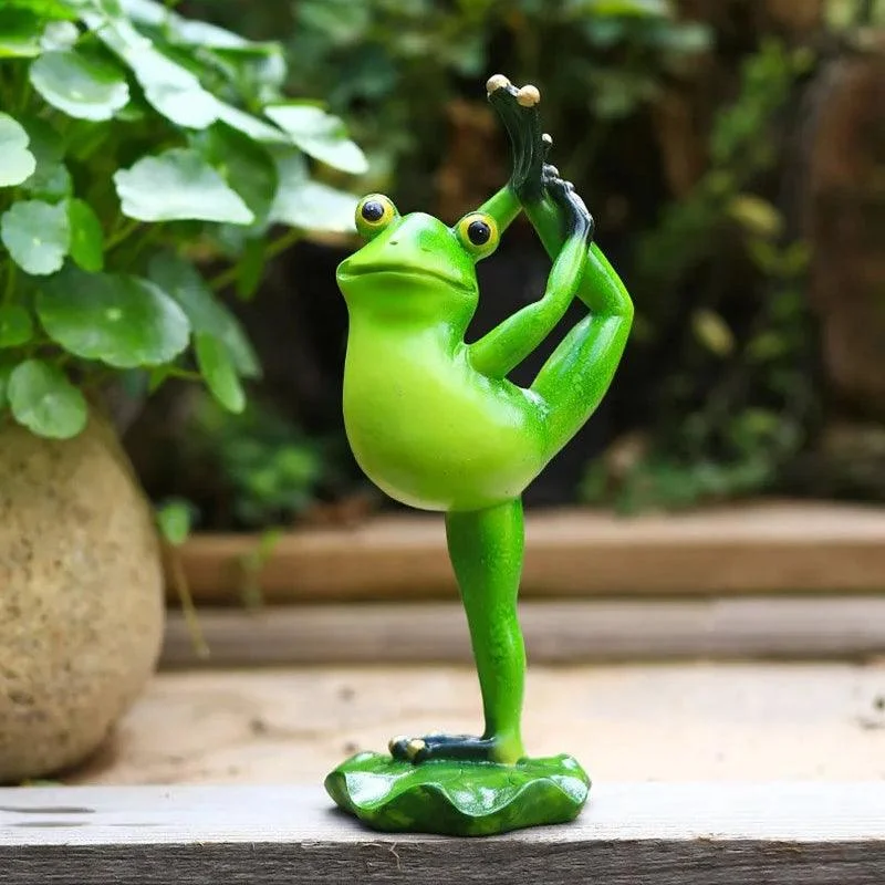 YogaFrogFigurines-Homeko8 Yoga Frog Figurines - Homeko