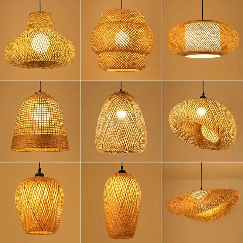 ZK50-LED-E27-Handmade-Rattan-Chandelier-Round-Straw-Hat-Bamboo-Lamp-Pastoral-Restaurant-Chandelier-Cafe-Bar Zk50 Led E27 Handmade Rattan Chandelier Round Straw Hat Bamboo Lamp Pastoral Restaurant Chandelier Cafe Bar