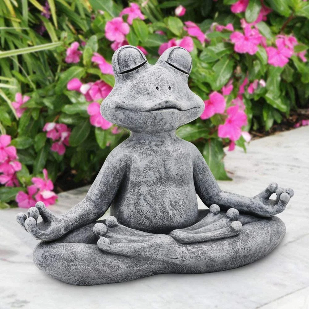 Zen Frog Yoga Statue - Homeko