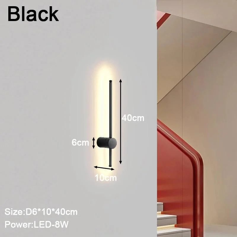 Zsxadimbare Indoor Led Wandlampen Wandverlichtingsarmaturen Voor Slaapkamer Woonkamer Zwart Wit Binnenmuur Schans Voor Gang