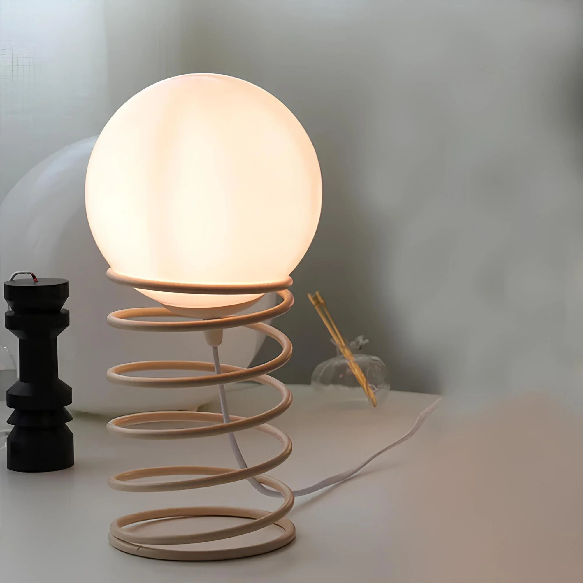 Artisticstat Moderne Tischlampe Elegante Design Tischleuchte Warmweisse Beleuchtung Funktionale Kunst Lampe Xlumina 3