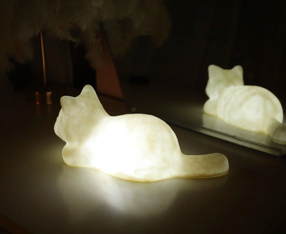 Cat Companion Lamp Decor Patchandbagel 433694