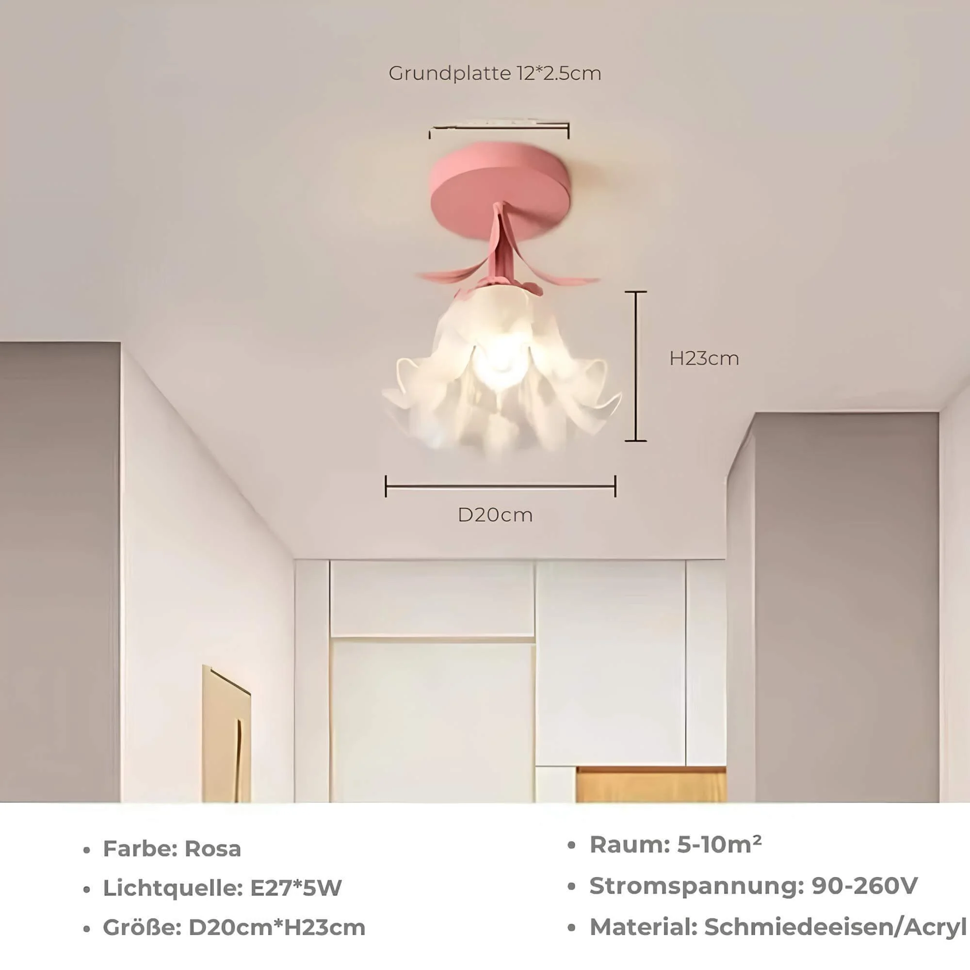 Celestialsleek Moderne Deckenleuchte Schwarz Weiss Led Lampe Xlumina 6