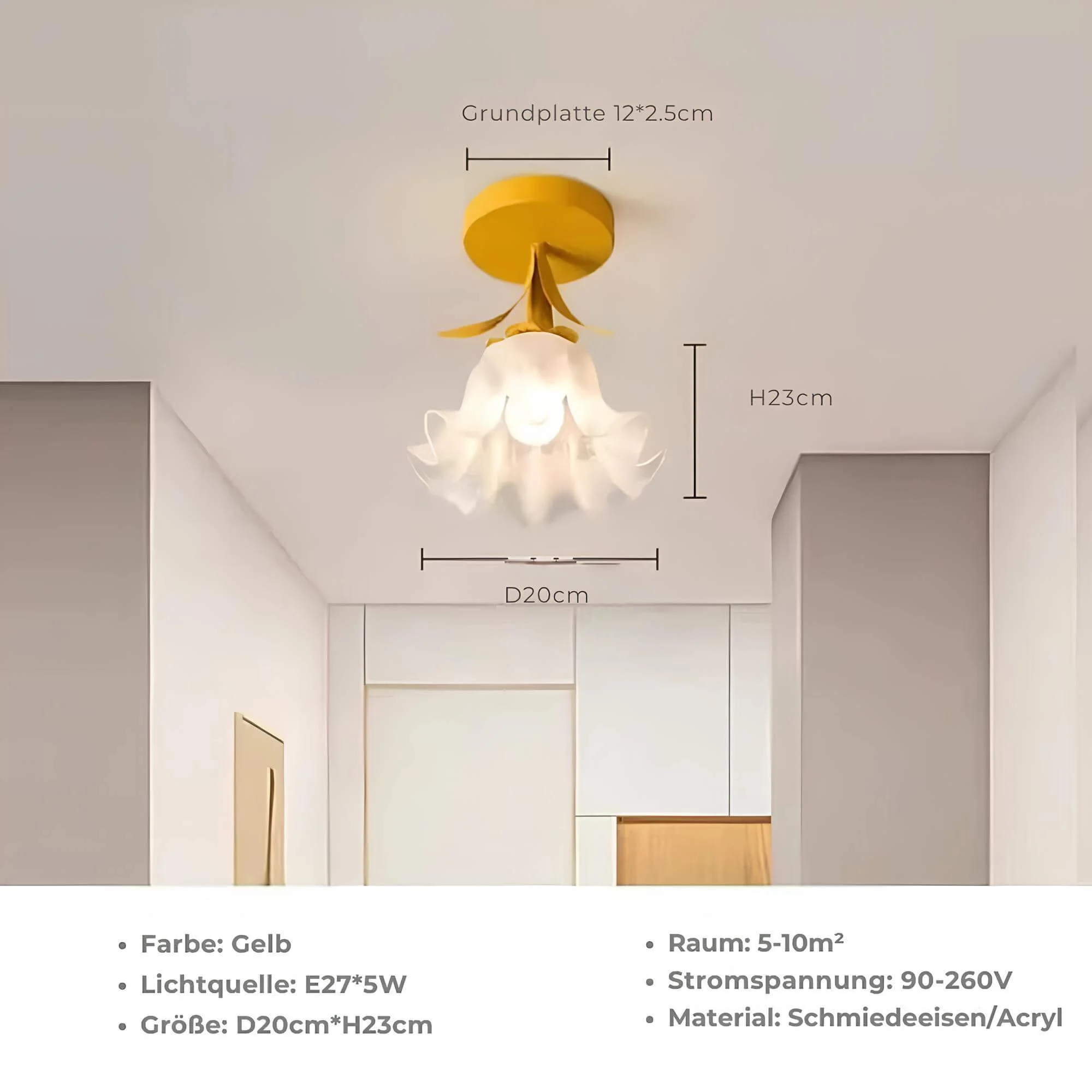 Celestialsleek Moderne Deckenleuchte Schwarz Weiss Led Lampe Xlumina 7