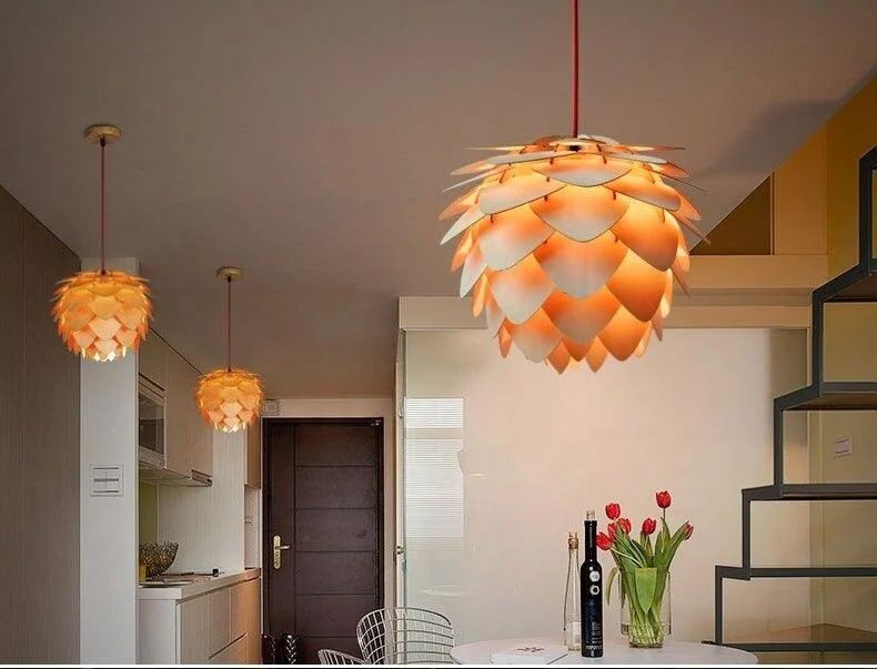 Chinese Style Wood Pendant Lights Pine C Description 6