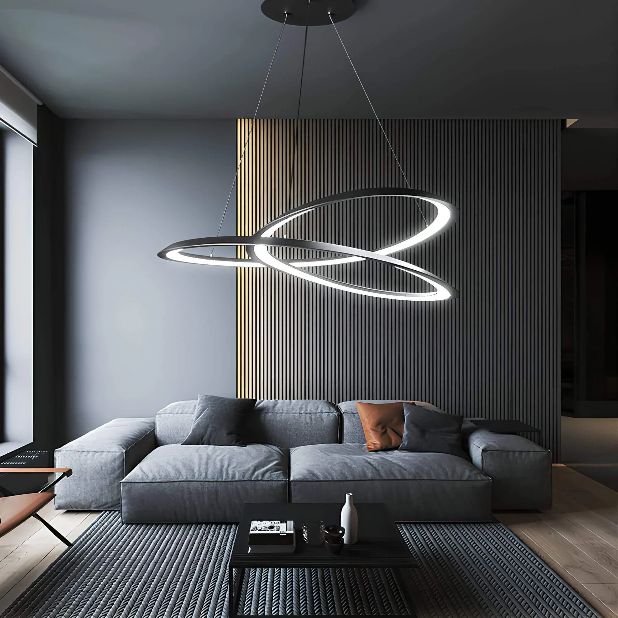 circular-loop-led-pendelleuchte-schwarz-weiss-modern-energiesparend-wohnzimmer-buero-xlumina Circular Loop Led Pendelleuchte Schwarz Weiss Modern Energiesparend Wohnzimmer Buero Xlumina
