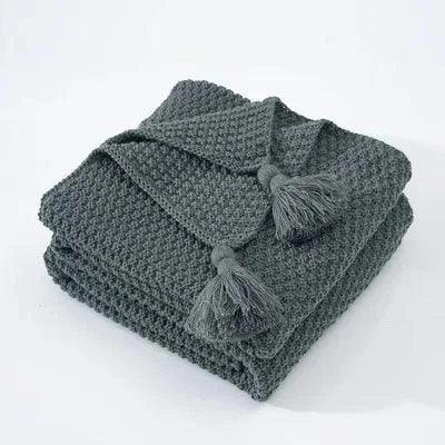 cosy-woollen-knitted-tassel-sofa-blanket-695480 Cosy Woollen Knitted Tassel Sofa Blanket 695480