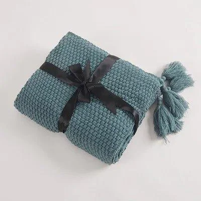 cosy-woollen-knitted-tassel-sofa-blanket-921183 Cosy Woollen Knitted Tassel Sofa Blanket 921183