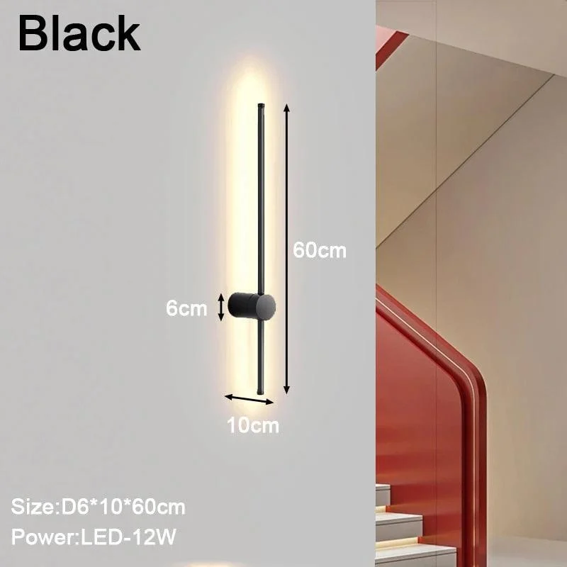 Dodbdimbare Indoor Led Wandlampen Wandverlichtingsarmaturen Voor Slaapkamer Woonkamer Zwart Wit Binnenmuur Schans Voor Gang