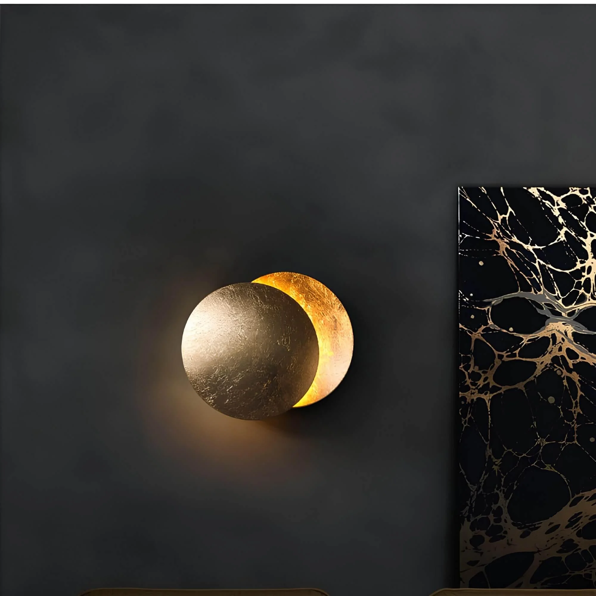 eclipse-wandlampe-sonnenfinsternis-design-modern-led-lampe-gold-schwarz-xlumina7 Eclipse Wandlampe Sonnenfinsternis Design Modern Led Lampe Gold Schwarz Xlumina7