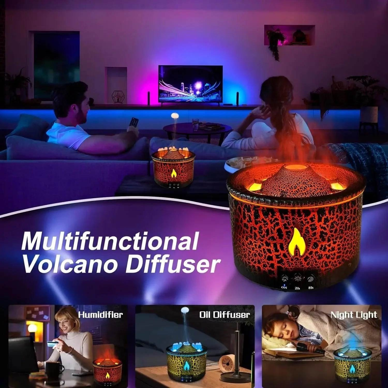 euZ4Volcano-Flame-Air-Humidifier-Light-Ultrasonic-Essential-Oil-Aroma-Diffuser-for-Home-Room-Fragrance-Jellyfish-Mist Euz4volcano Flame Air Humidifier Light Ultrasonic Essential Oil Aroma Diffuser For Home Room Fragrance Jellyfish Mist