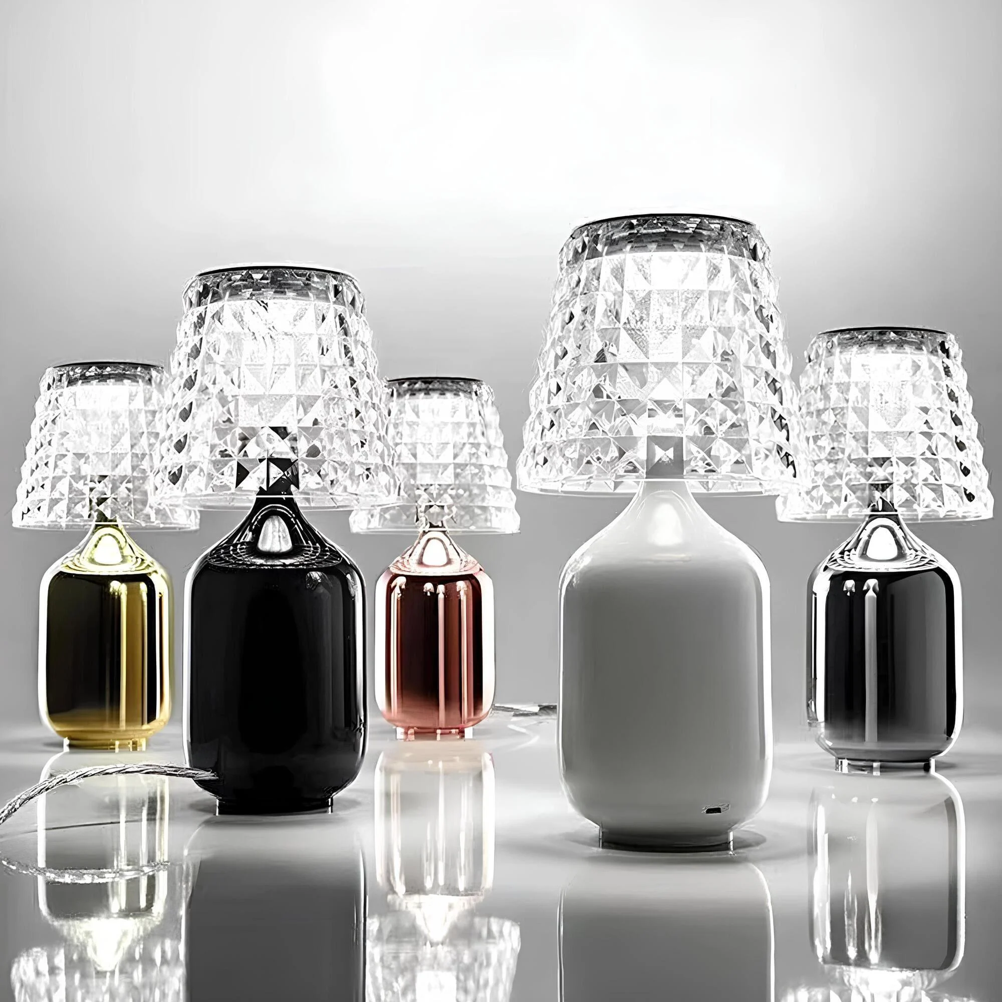Fancy Tischleuchte Moderne Tischlampe Gold Schwarz Design E27 60w Xlumina 6
