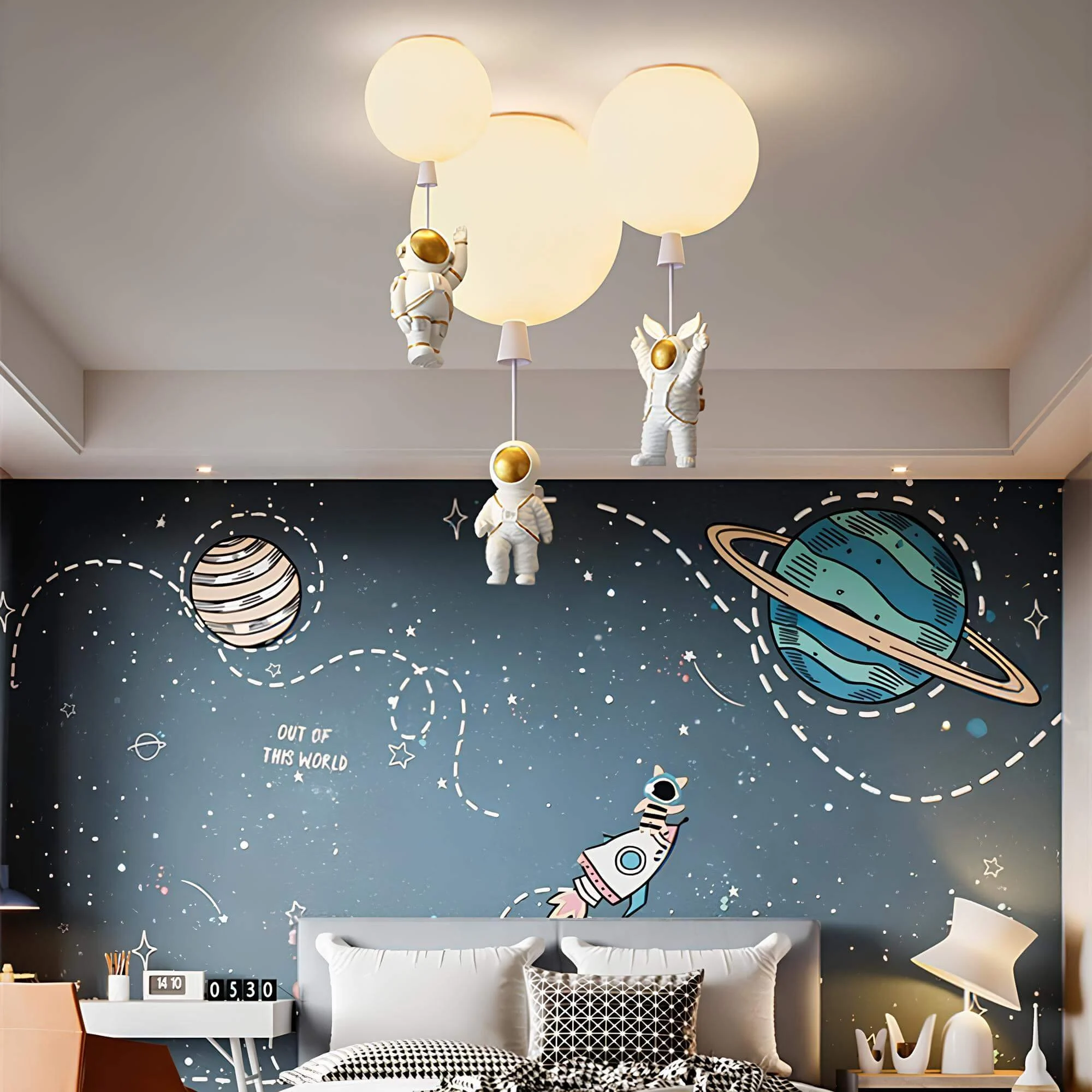 Fateh Moderne Led Mond Astronauten Deckenlampen Aus Acryl Xlumina 3