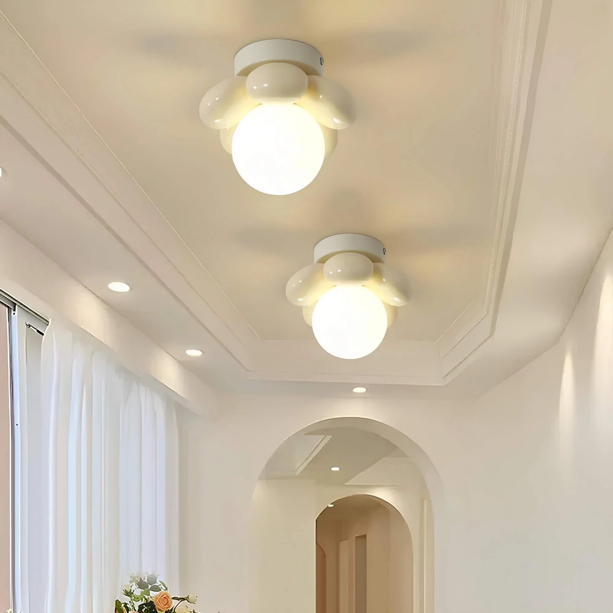 floraaura-plafondlampe-skandinavisches-blumenmuster-deckenleuchte-modern-led-lichtquelle-weiss-schwarz-xlumina4 Floraaura Plafondlampe Skandinavisches Blumenmuster Deckenleuchte Modern Led Lichtquelle Weiss Schwarz Xlumina4