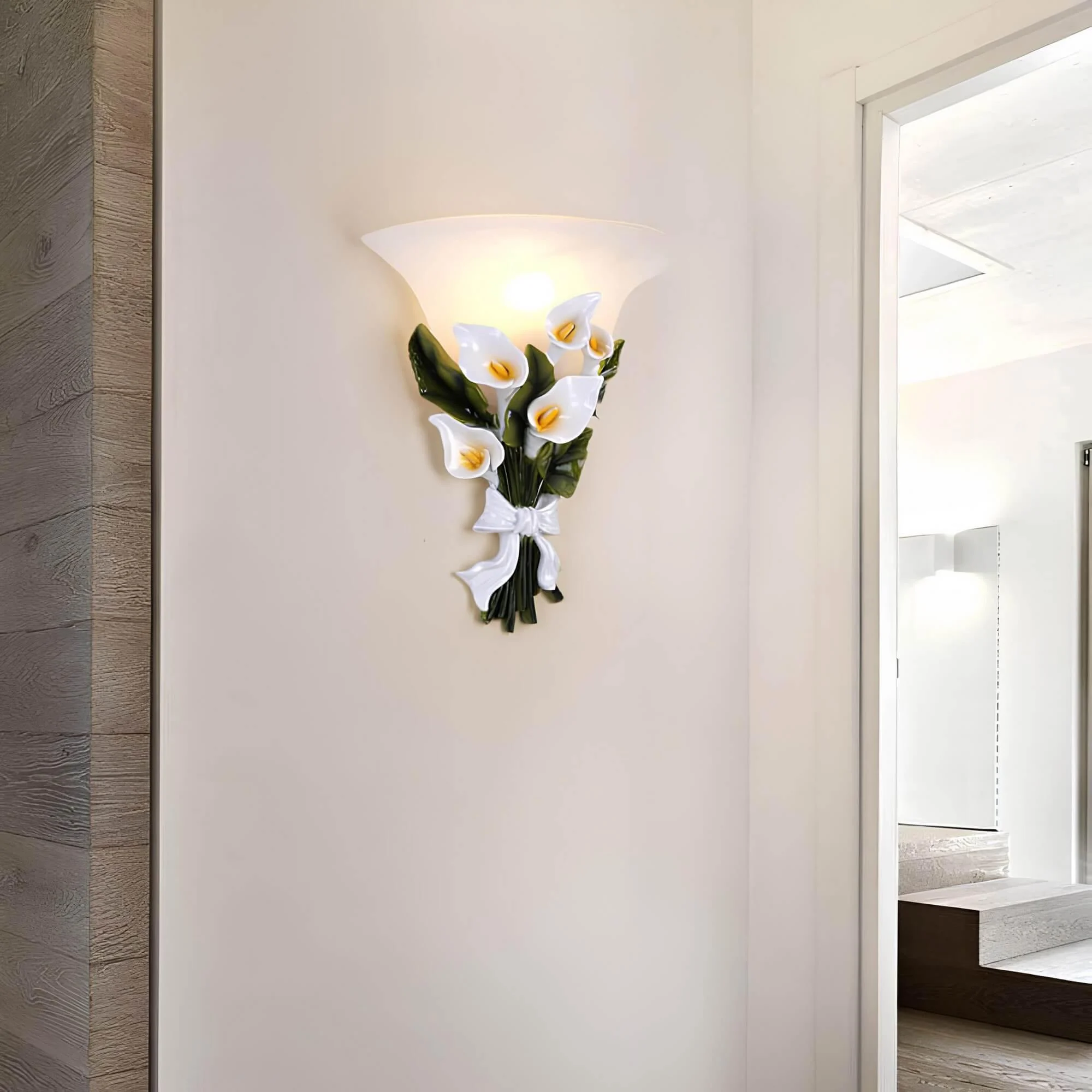 floralicht-wandlampe-blumenstrauss-design-schwarz-12w-led-wandleuchte-xlumina Floralicht Wandlampe Blumenstrauss Design Schwarz 12w Led Wandleuchte Xlumina