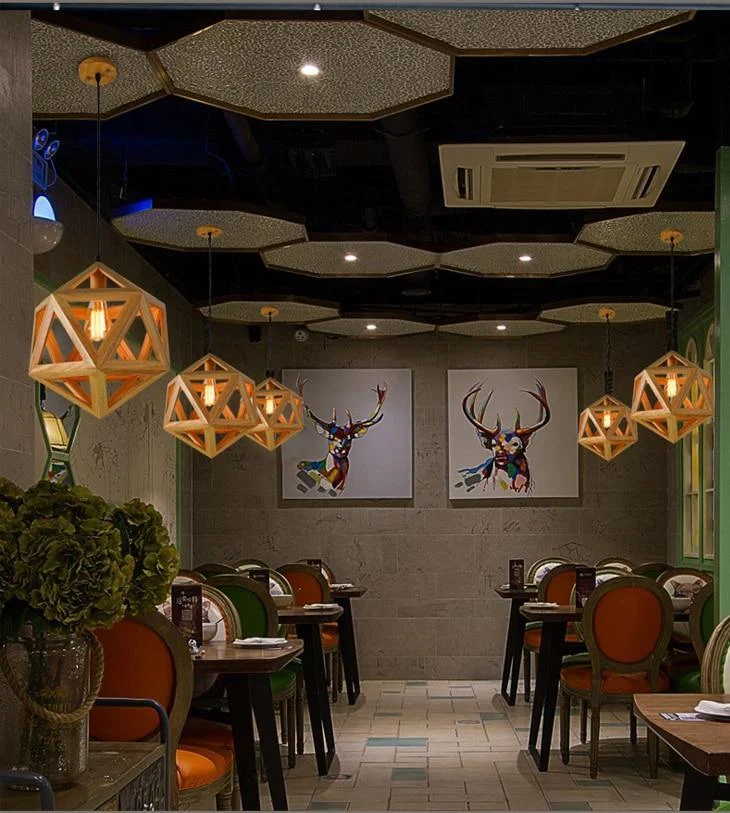 geometric-solid-wood-pendant-lights-with-bulb-693373 Geometric Solid Wood Pendant Lights With Bulb 693373