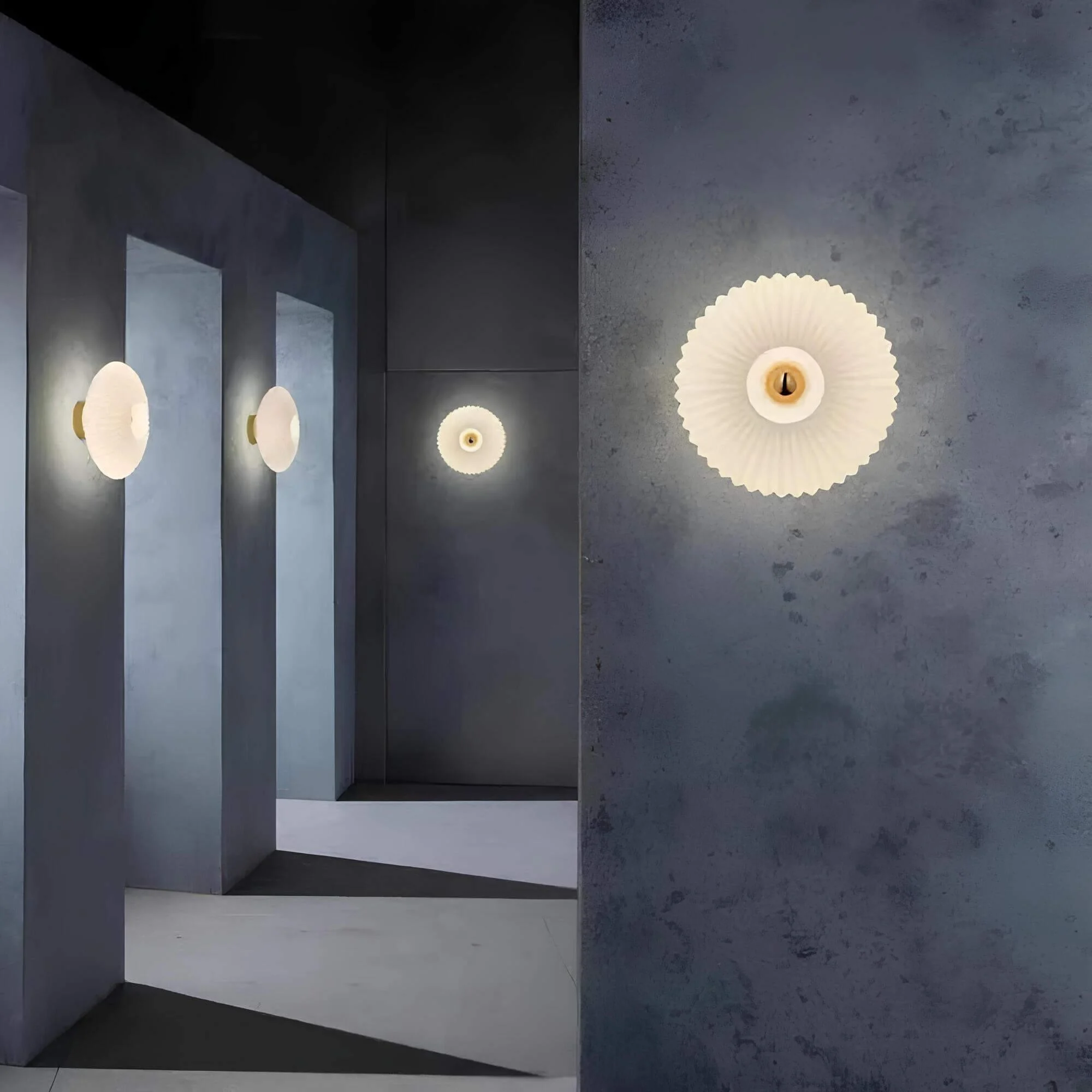 Glas Wandleuchte Wellenlicht 10w 2700k Elegant Modern Wohnzimmer Xlumina 2