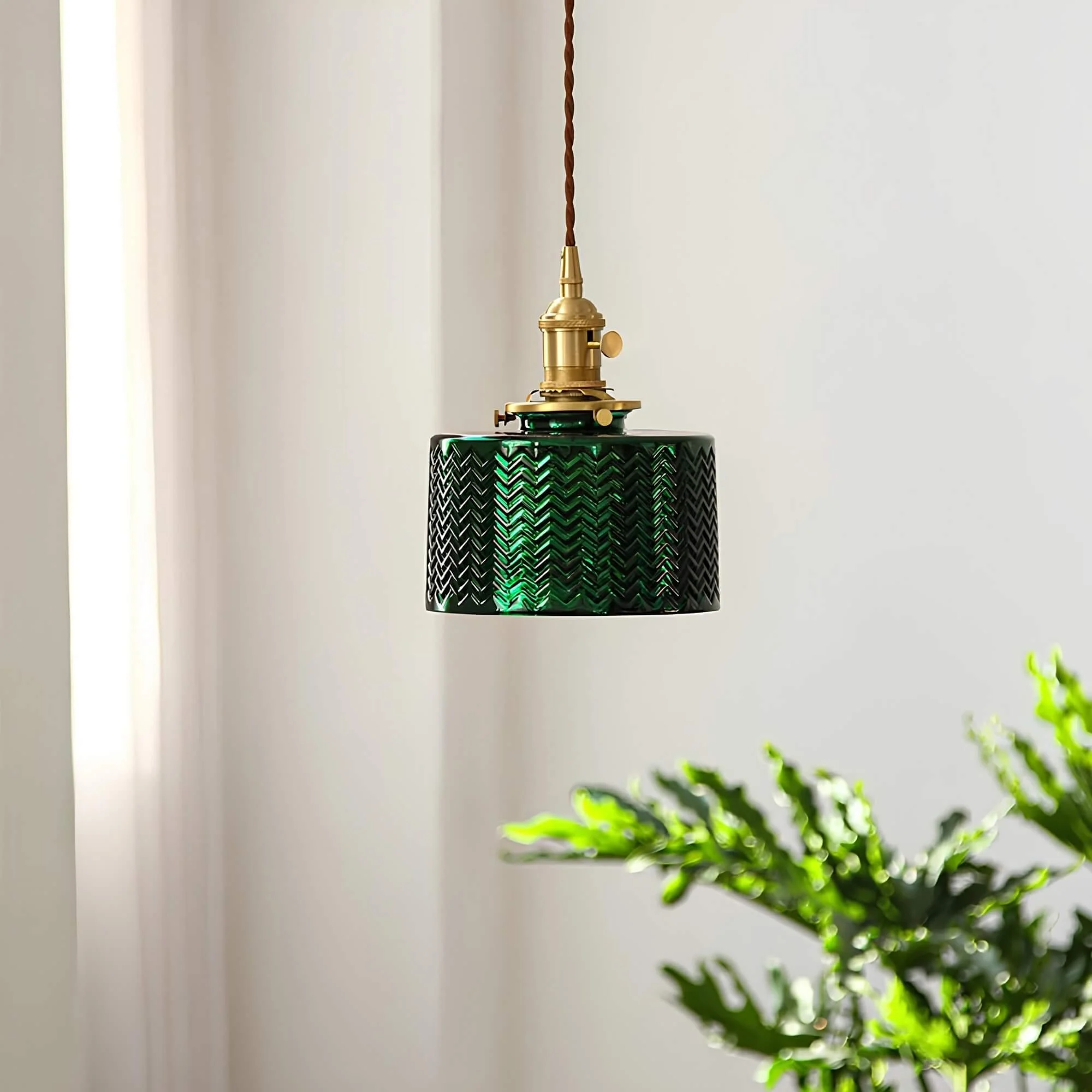 Glassgleam Vintage Glas Deckenleuchte Kreative Lampe Wohnzimmer Esszimmer Xlumina2