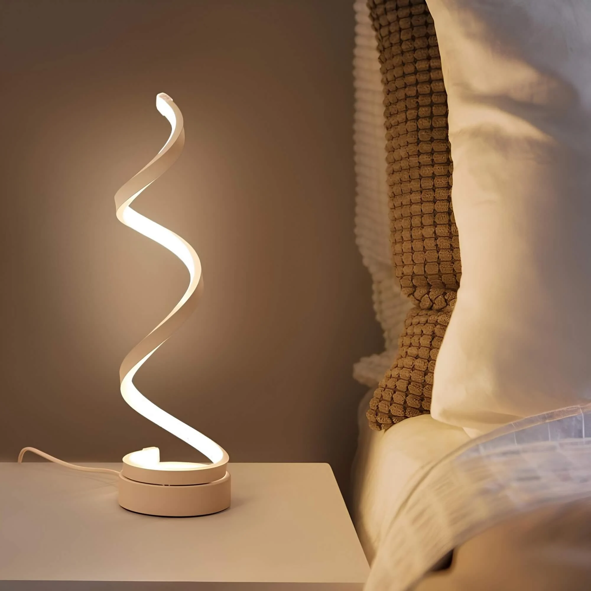 globulb-led-spirallampe-tischleuchte-modern-schwarz-weiss-dimmbar-wohnzimmer-buero-xlumina4 Globulb Led Spirallampe Tischleuchte Modern Schwarz Weiss Dimmbar Wohnzimmer Buero Xlumina4