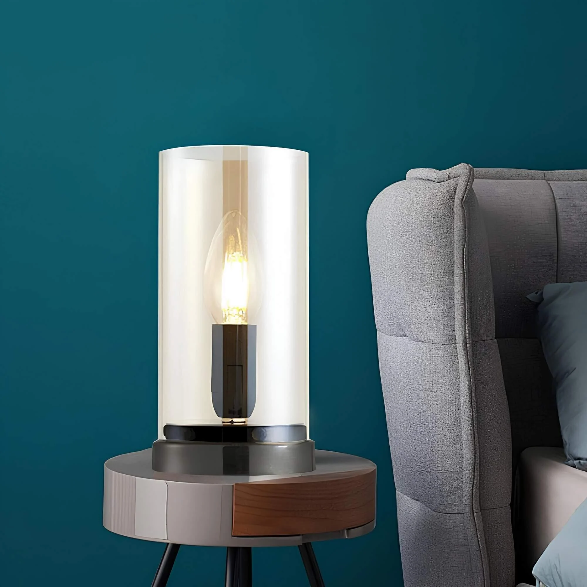 gloeieva-schwarze-industrielle-glas-tischlampe-wohnzimmer-industrial-design-e27-lampe-xlumina2 Gloeieva Schwarze Industrielle Glas Tischlampe Wohnzimmer Industrial Design E27 Lampe Xlumina2