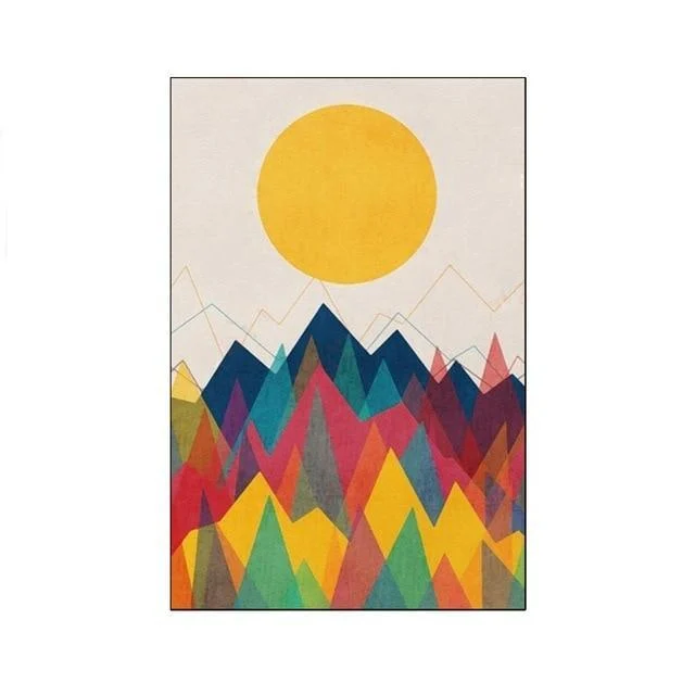 golden-red-abstract-setting-and-rising-sun-canvas-with-mountain-unframed-432900 Golden Red Abstract Setting And Rising Sun Canvas With Mountain Unframed 432900