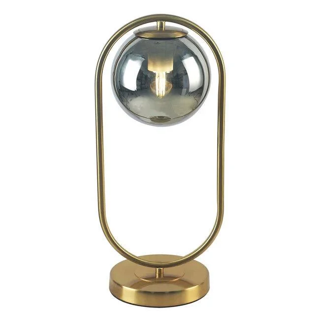 goldene-design-tischlampe-george-rauchglas-mit-spi Goldene Design Tischlampe George Rauchglas Mit Spi