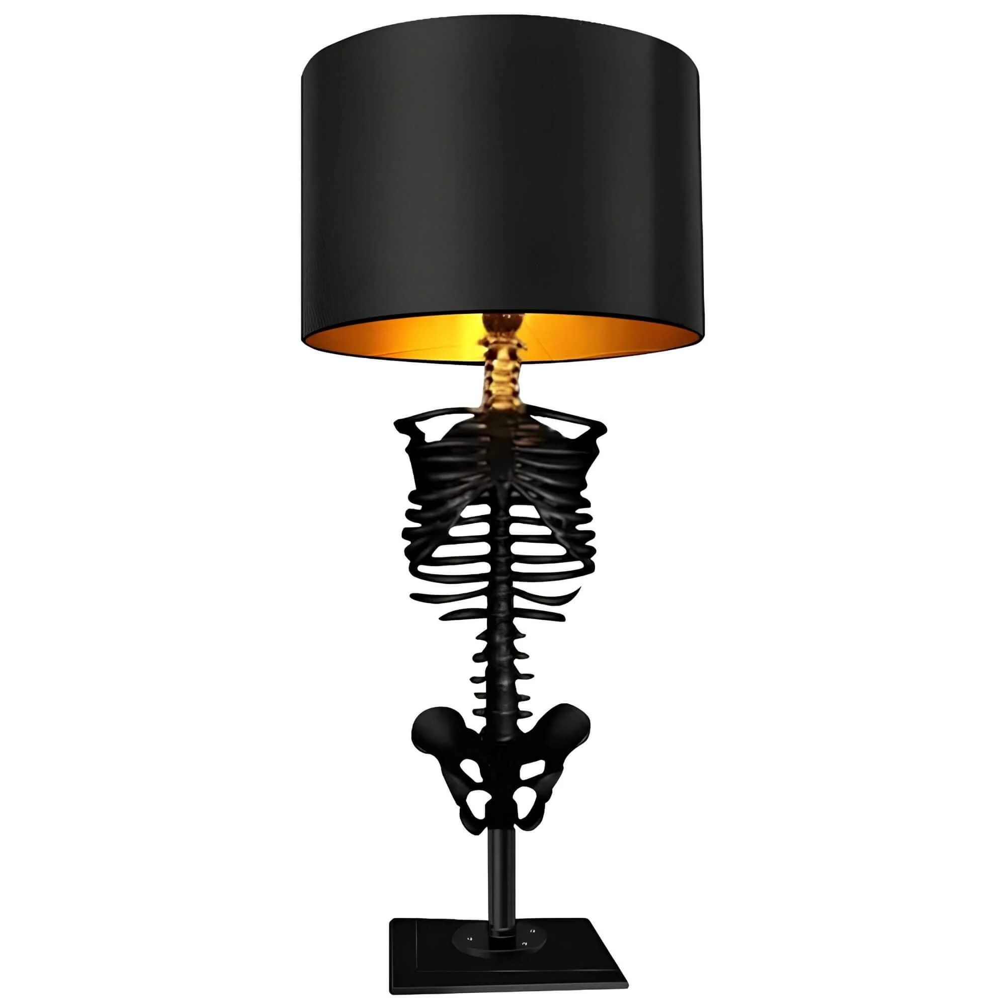 gothic-skelett-tischlampe-led-licht-dekoration-xlumina Gothic Skelett Tischlampe Led Licht Dekoration Xlumina