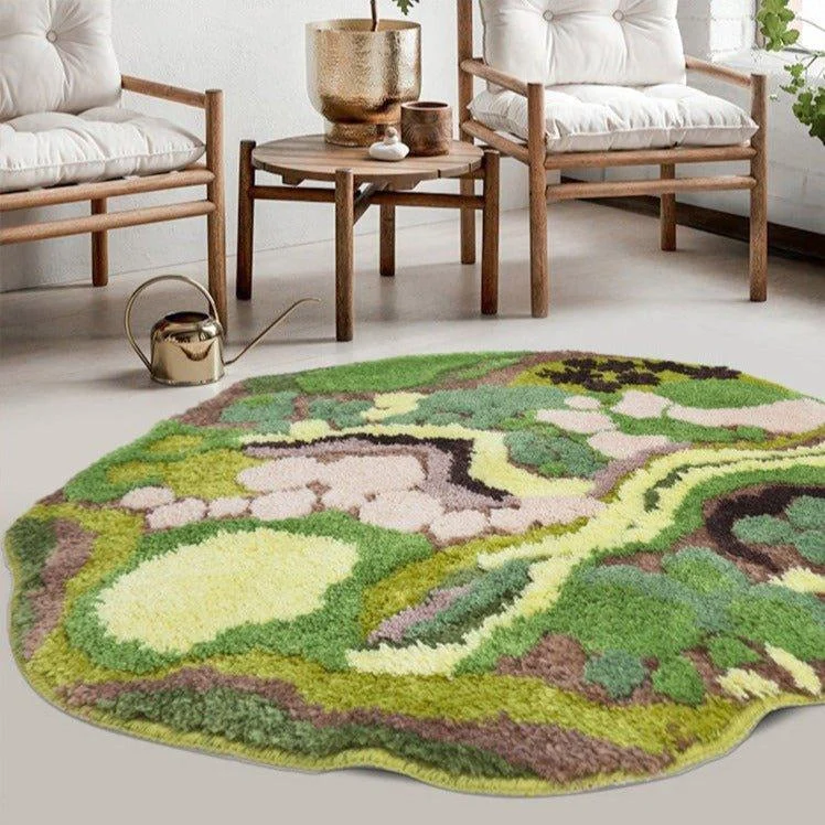 greenery-circle-rug-555310 Greenery Circle Rug 555310