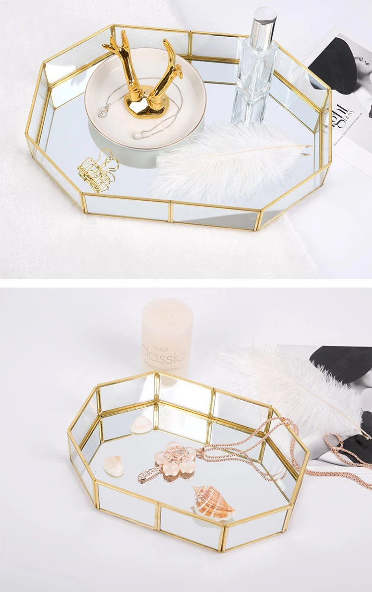 nordic hexagon decorative tray