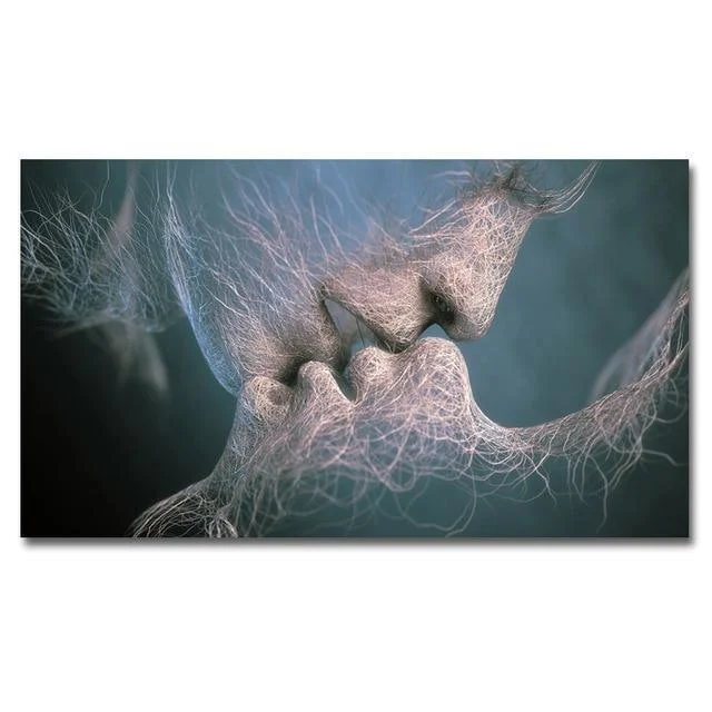 human-nerve-endings-abstract-kiss-of-fate-unframed-390713 Human Nerve Endings Abstract Kiss Of Fate Unframed 390713