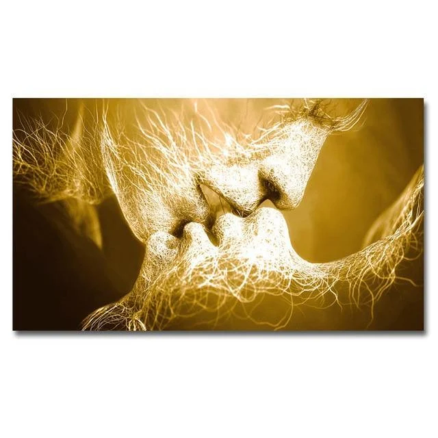 human-nerve-endings-abstract-kiss-of-fate-unframed-443757 Human Nerve Endings Abstract Kiss Of Fate Unframed 443757