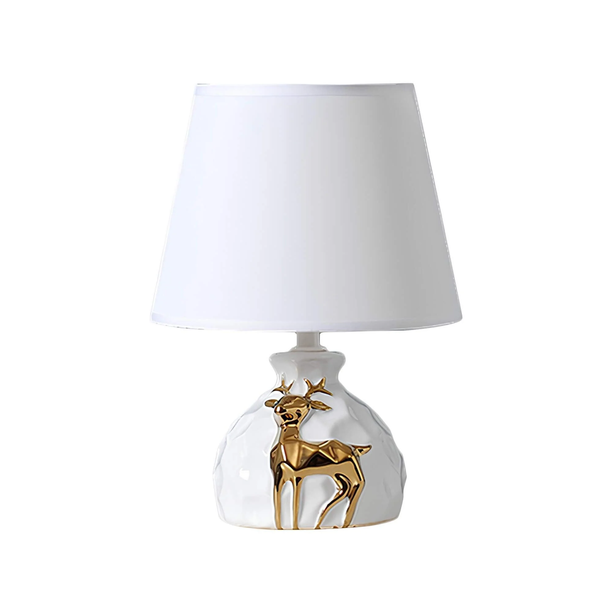 Irisglow Tischlampe Hirschvasenbasis Elegante Beleuchtung Wohnzimmer Deko Xlumina2