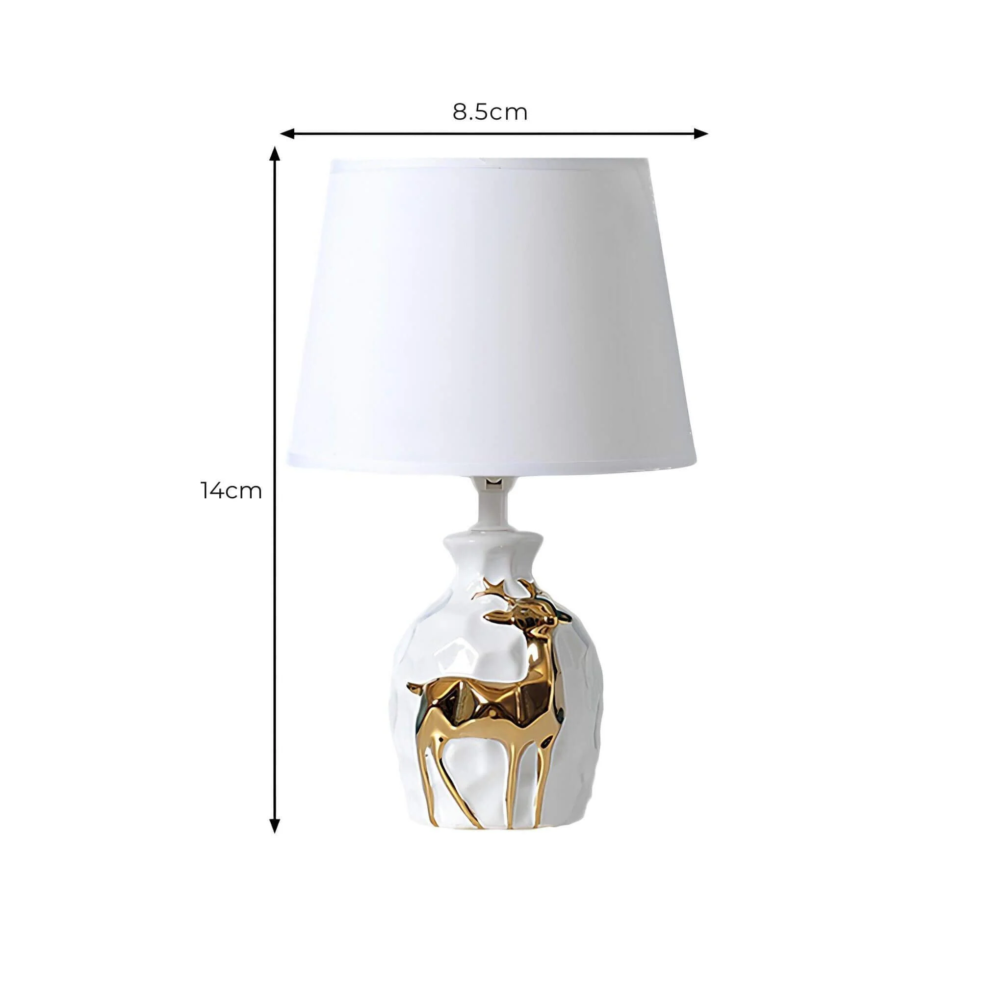 Irisglow Tischlampe Hirschvasenbasis Elegante Beleuchtung Wohnzimmer Deko Xlumina8