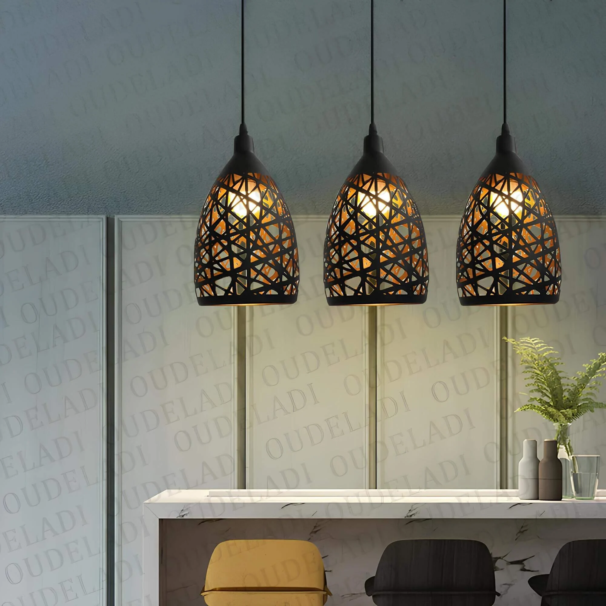 Ironglanz Deckenlampe Industrial Schwarz Weiss Modern Wohnzimmer Beleuchtung Xlumina 2