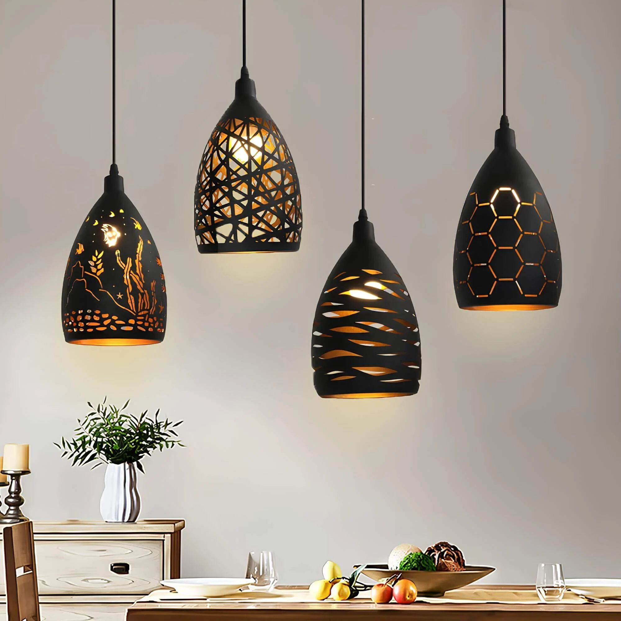Ironglanz Deckenlampe Industrial Schwarz Weiss Modern Wohnzimmer Beleuchtung Xlumina 3