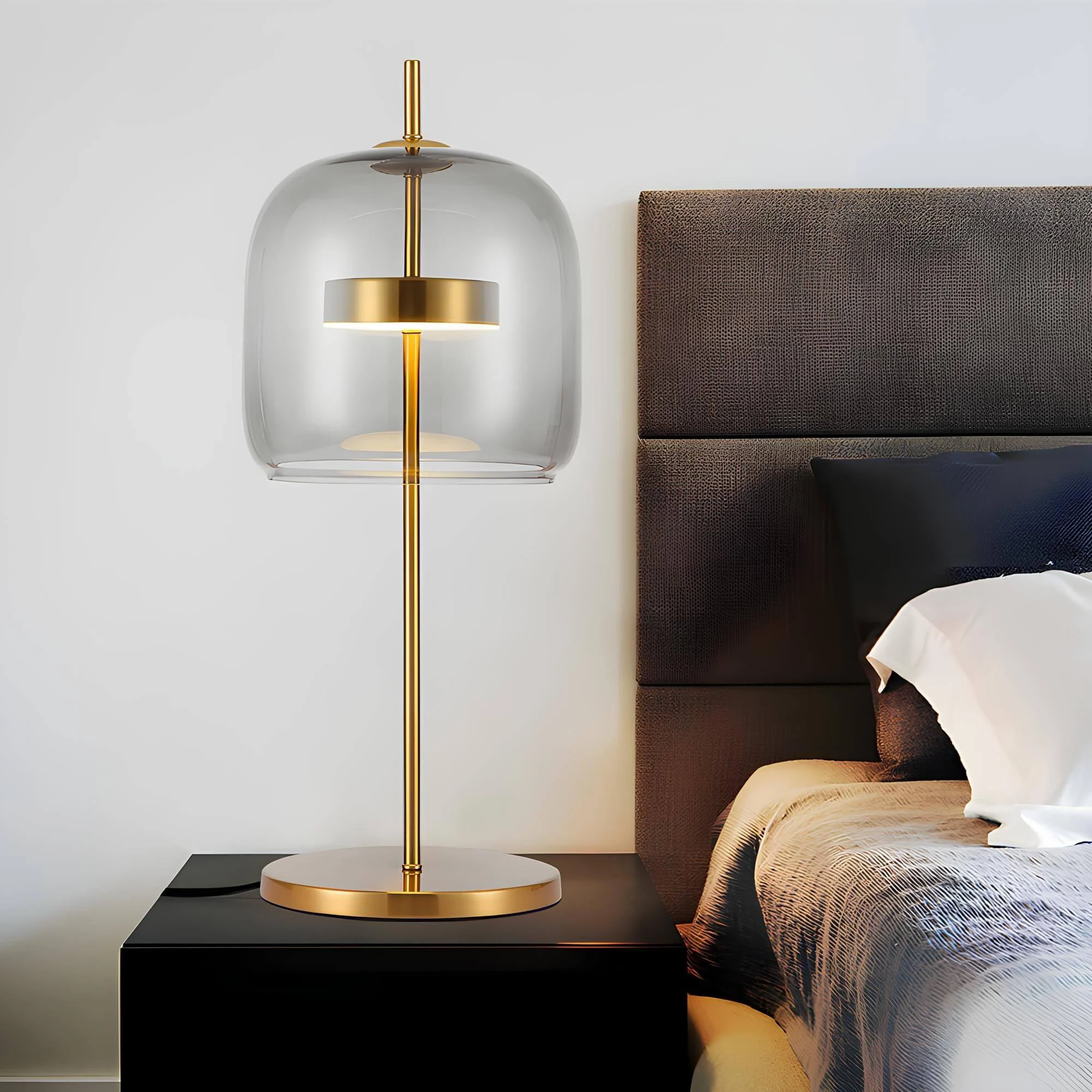 jube-glastischlampe-rauchglas-erdtoene-schlafzimmerleuchte-elegant-modern-xlumina3 Jube Glastischlampe Rauchglas Erdtoene Schlafzimmerleuchte Elegant Modern Xlumina3