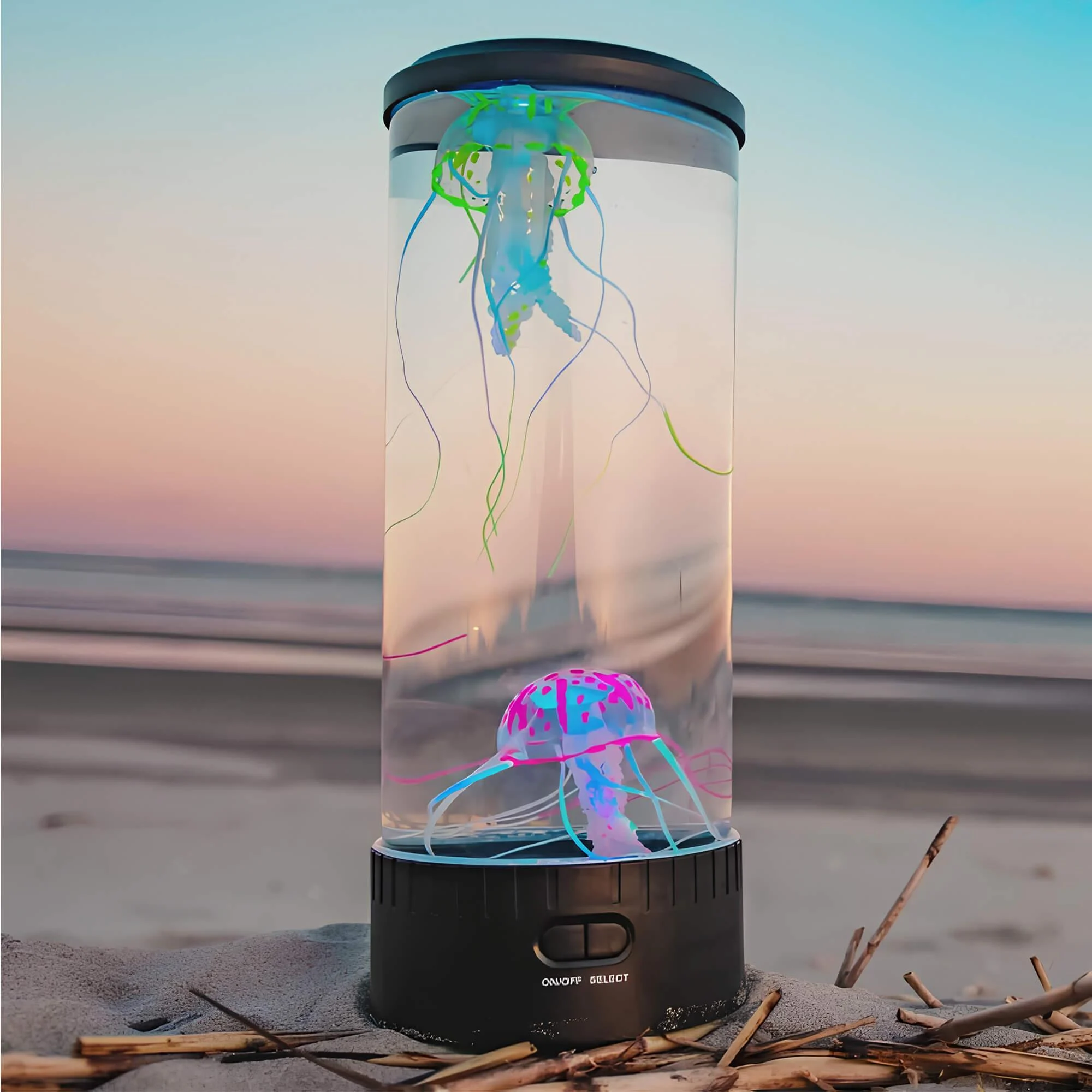 Led Qualle Lavalampe Fuer Kinder Und Erwachsene Farbwechsel Lichtshow 35cm 14cm 0.7kg Xlumina2