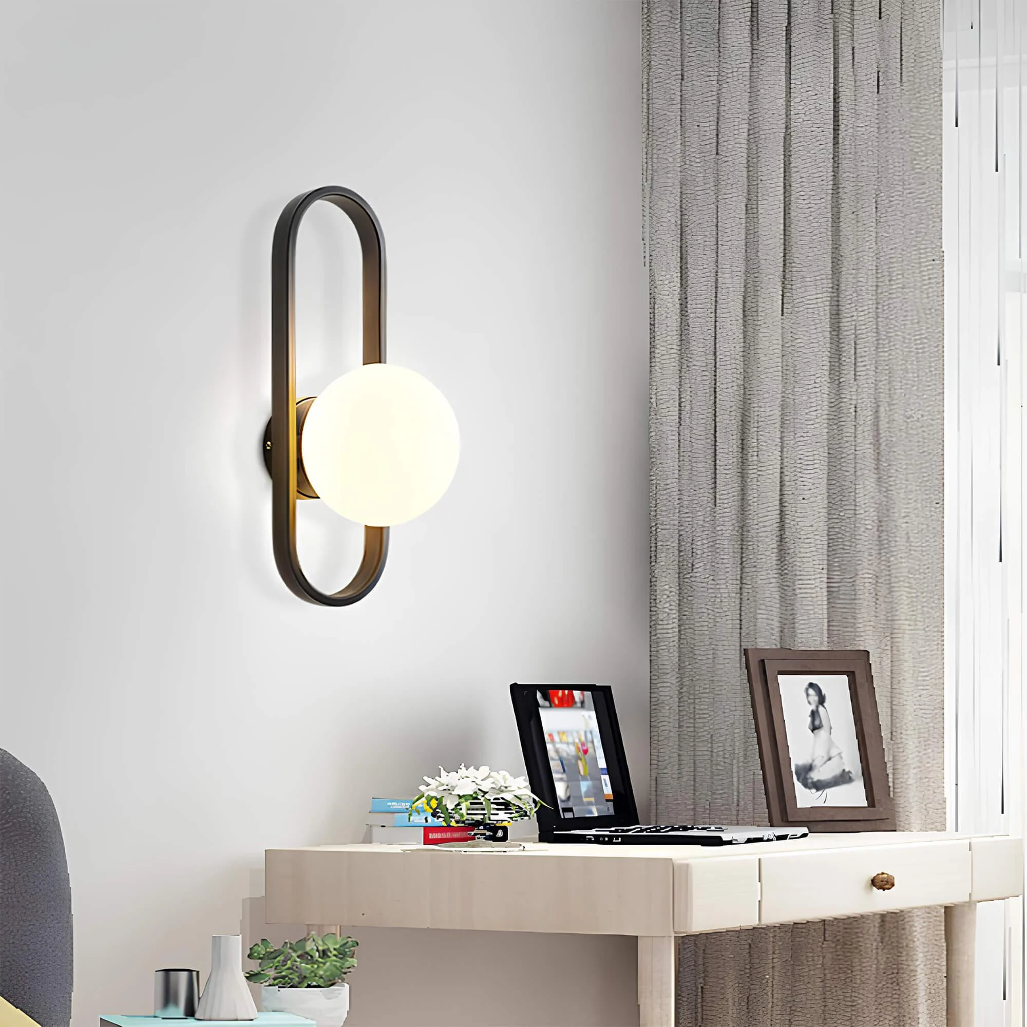 lichtkreis-moderne-wandlampe-mit-glaskugel-weiss-schwarz-gold-22cm-28cm-wandbeleuchtung-led-xlumina4 Lichtkreis Moderne Wandlampe Mit Glaskugel Weiss Schwarz Gold 22cm 28cm Wandbeleuchtung Led Xlumina4