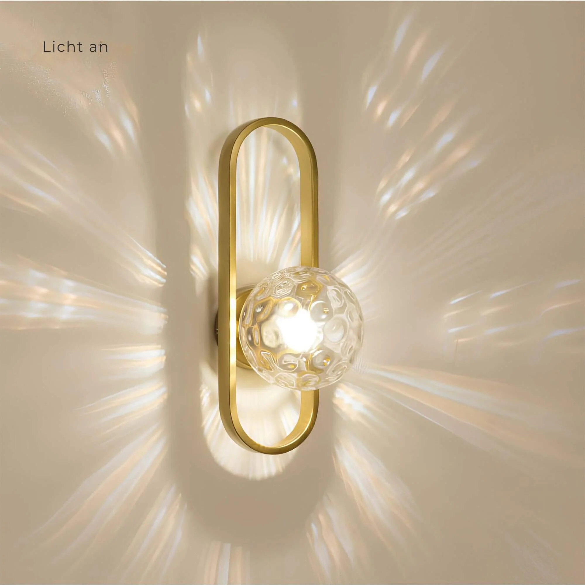 Lichtkreis Moderne Wandlampe Mit Glaskugel Weiss Schwarz Gold 22cm 28cm Wandbeleuchtung Led Xlumina6