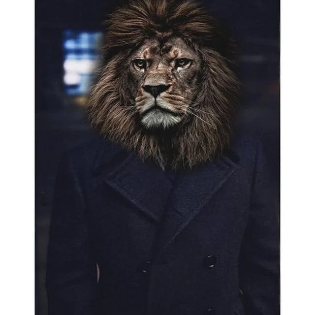 lion-in-overcoat-poster-wall-art-posters-and-prints-animal-canvas-painting-846110 Lion In Overcoat Poster Wall Art Posters And Prints Animal Canvas Painting 846110