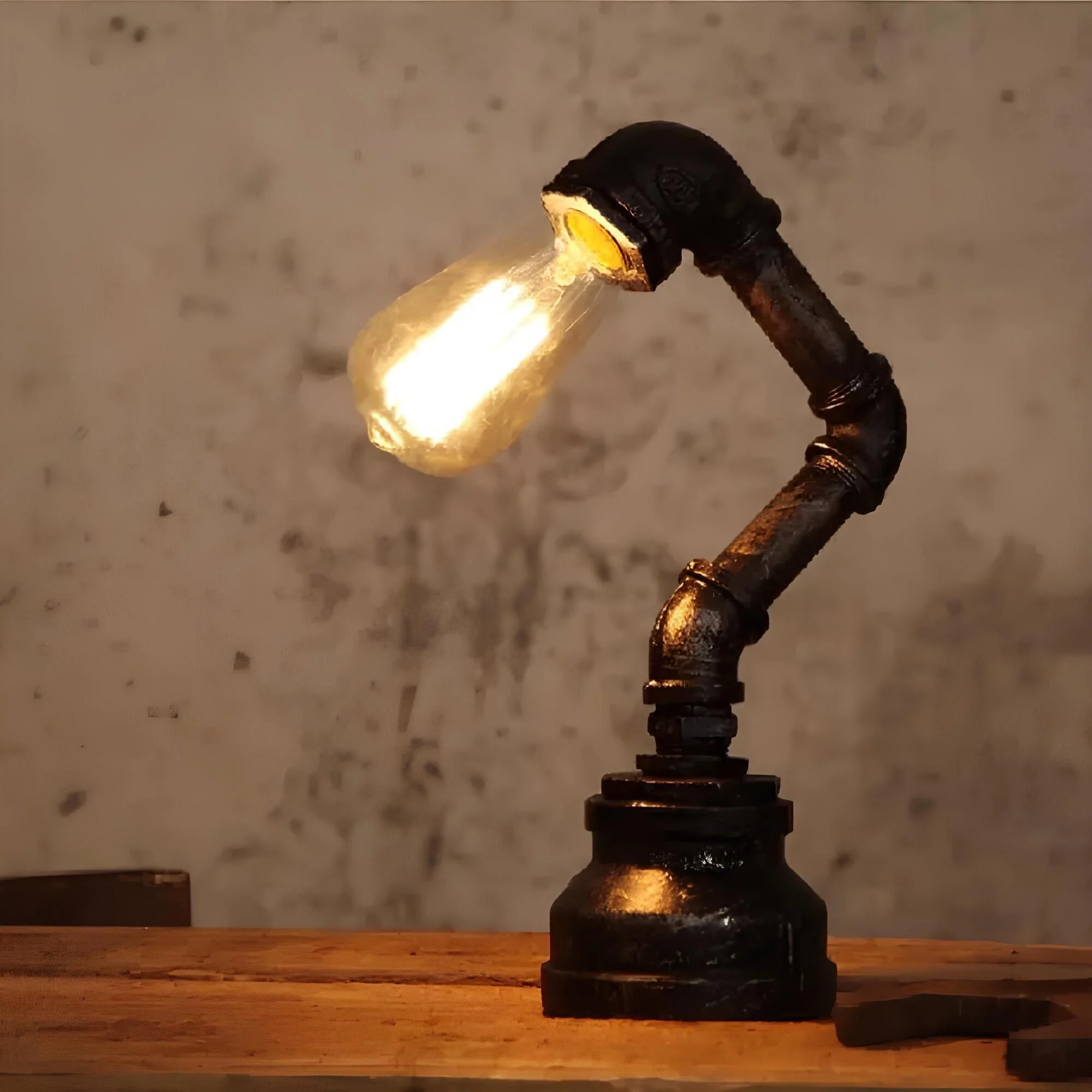 liquidluxe-kreative-eisenTischlampe-industrial-waterpipe-design-e27-fassung-schwarz-bronze-xlumina_1 Liquidluxe Kreative Eisentischlampe Industrial Waterpipe Design E27 Fassung Schwarz Bronze Xlumina 1