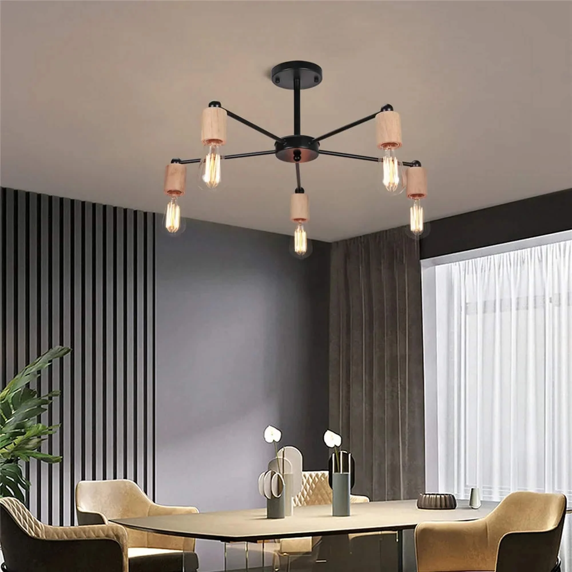 loftluster-skandinavischer-loft-kronleuchter-metall-schwarz-weiss-verstellbare-leuchtenarme-wohnzimmer-xlumina6 Loftluster Skandinavischer Loft Kronleuchter Metall Schwarz Weiss Verstellbare Leuchtenarme Wohnzimmer Xlumina6