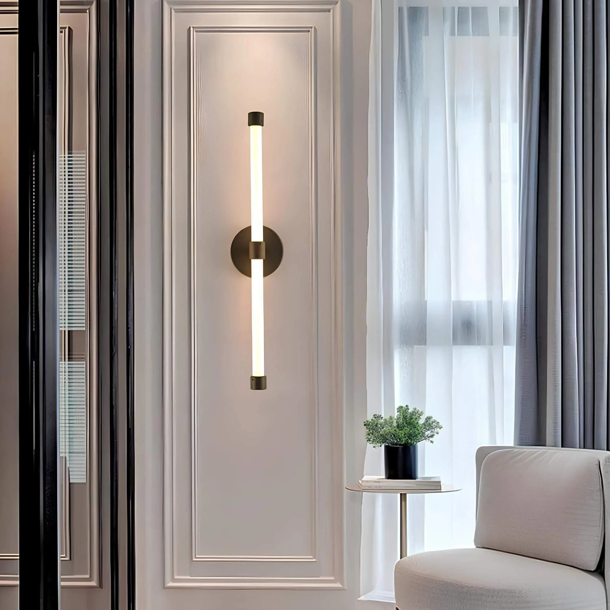 lumiglo-moderne-minimalistische-led-wandlampe-acryl-schwarz-weiss-xlumina_2 Lumiglo Moderne Minimalistische Led Wandlampe Acryl Schwarz Weiss Xlumina 2