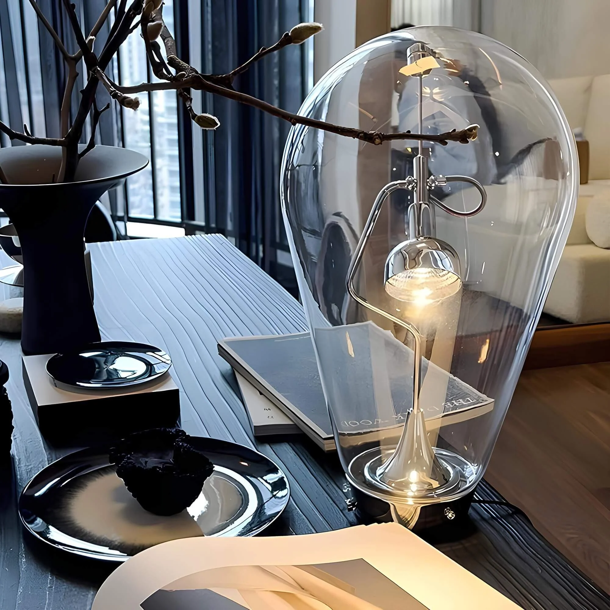 Lumimagnet Industrielle Magnetische Tischlampe Touch Dimming Led Schwarz Weiss Gold Xlumina5