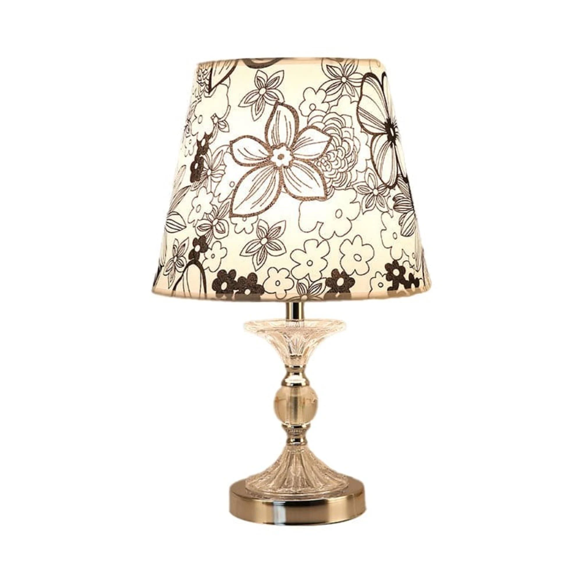 Luminarts Stilvolle Tischlampe Blumenmotiv Schwarz Led Xlumina 2